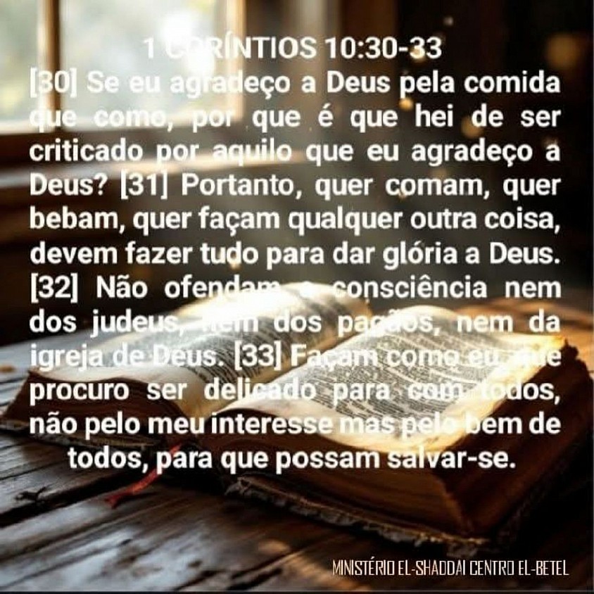 O Senhor é bom.
